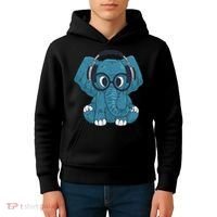 Elephant With Glasses  Kids Hoodie thumb 4