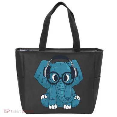 Elephant With Glasses  Tote Bag