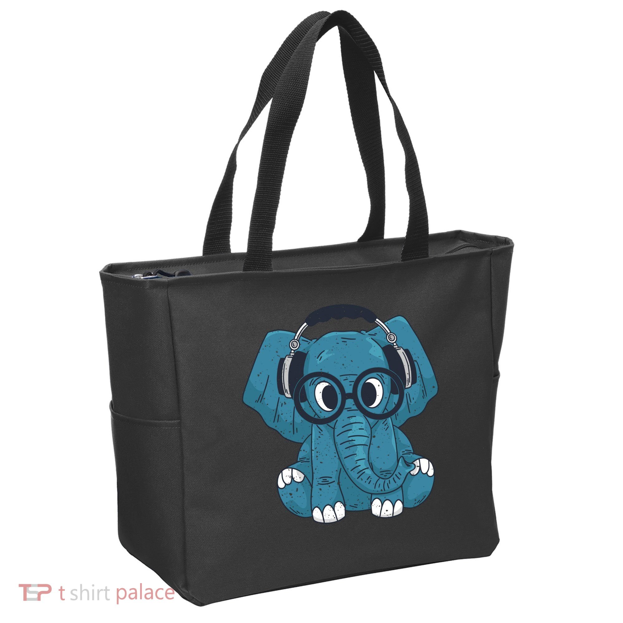 Elephant With Glasses  Tote Bag