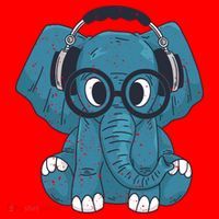 Elephant With Glasses  Santa Hat thumb 1