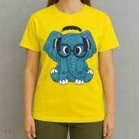 Elephant With Glasses  T-Shirt thumb 4