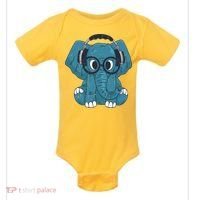 Elephant With Glasses  Baby Bodysuit thumb 0
