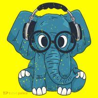 Elephant With Glasses  Women's T-Shirt thumb 6