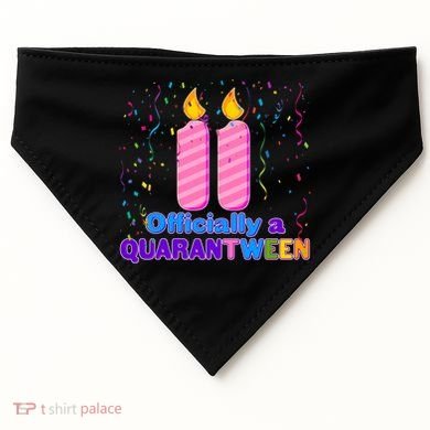 Eleven Officially A Quarantween Birthday USA-Made Doggie Bandana
