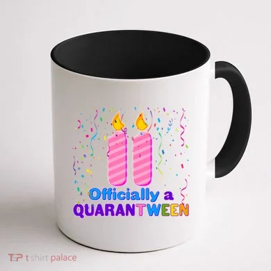 Eleven Officially A Quarantween Birthday Coffee Mug back
