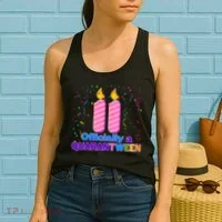 Eleven Officially A Quarantween Birthday Women's Tank Top thumb 2