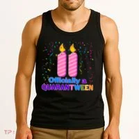 Eleven Officially A Quarantween Birthday Tank Top thumb 3