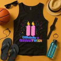 Eleven Officially A Quarantween Birthday Tank Top thumb 4