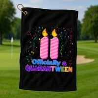 Eleven Officially A Quarantween Birthday Golf Towel thumb 1