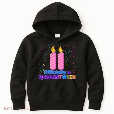 Eleven Officially A Quarantween Birthday Kids Hoodie