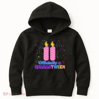 Eleven Officially A Quarantween Birthday Kids Hoodie thumb 0
