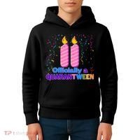 Eleven Officially A Quarantween Birthday Kids Hoodie thumb 4