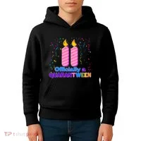 Eleven Officially A Quarantween Birthday Kids Hoodie thumb 4