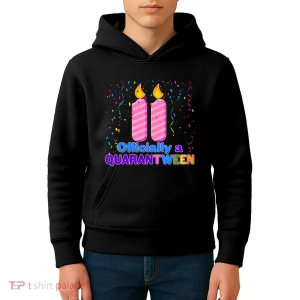 Eleven Officially A Quarantween Birthday Kids Hoodie