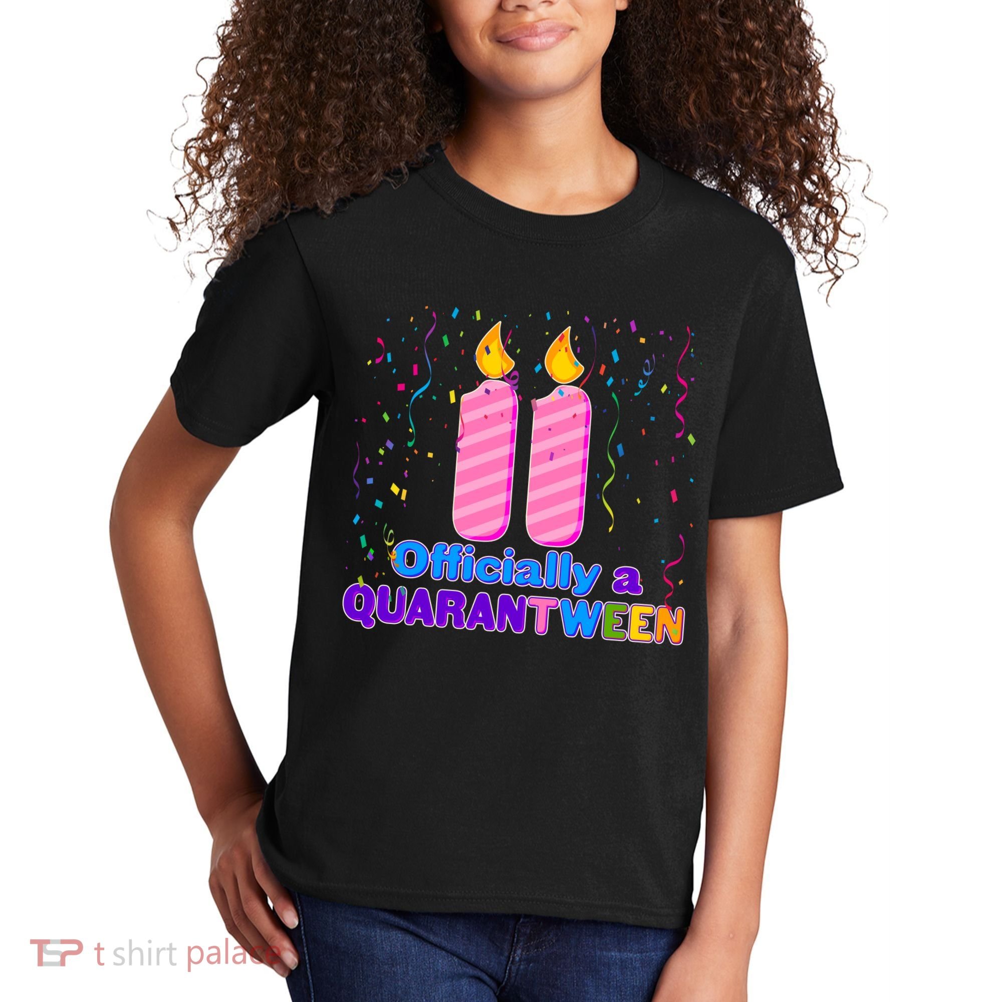 Eleven Officially A Quarantween Birthday Kids T-Shirt