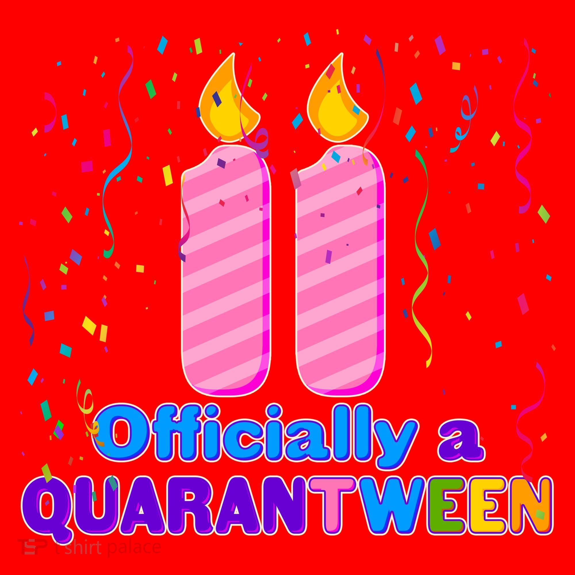 Eleven Officially A Quarantween Birthday Santa Hat