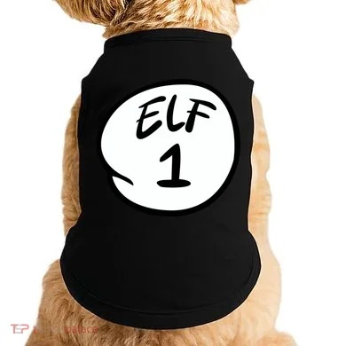 Elf 1 2 3 4 5 Custom Number Personalize Doggie Tank