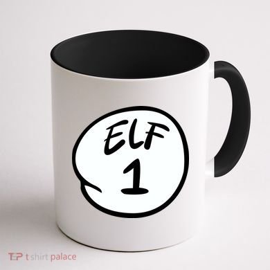 Elf 1 2 3 4 5 Custom Number Personalize Coffee Mug back