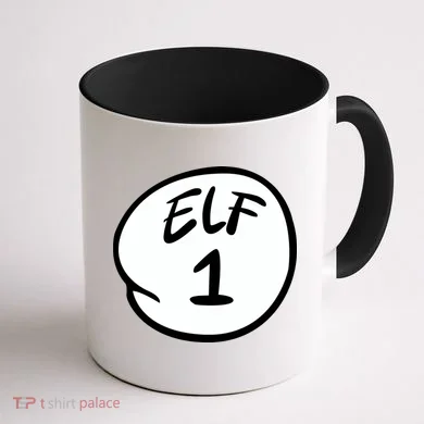 Elf 1 2 3 4 5 Custom Number Personalize Coffee Mug back