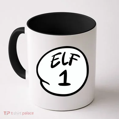 Elf 1 2 3 4 5 Custom Number Personalize Coffee Mug