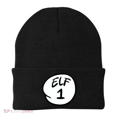Elf 1 2 3 4 5 Custom Number Personalize Beanie