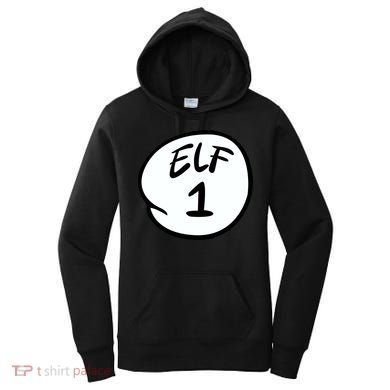 Elf 1 2 3 4 5 Custom Number Personalize Women's Hoodie