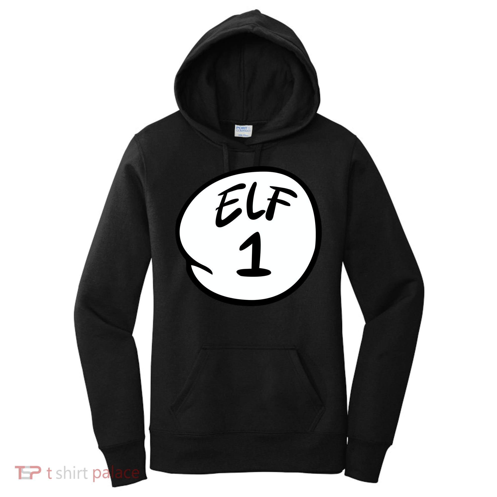 Elf 1 2 3 4 5 Custom Number Personalize Women's Hoodie