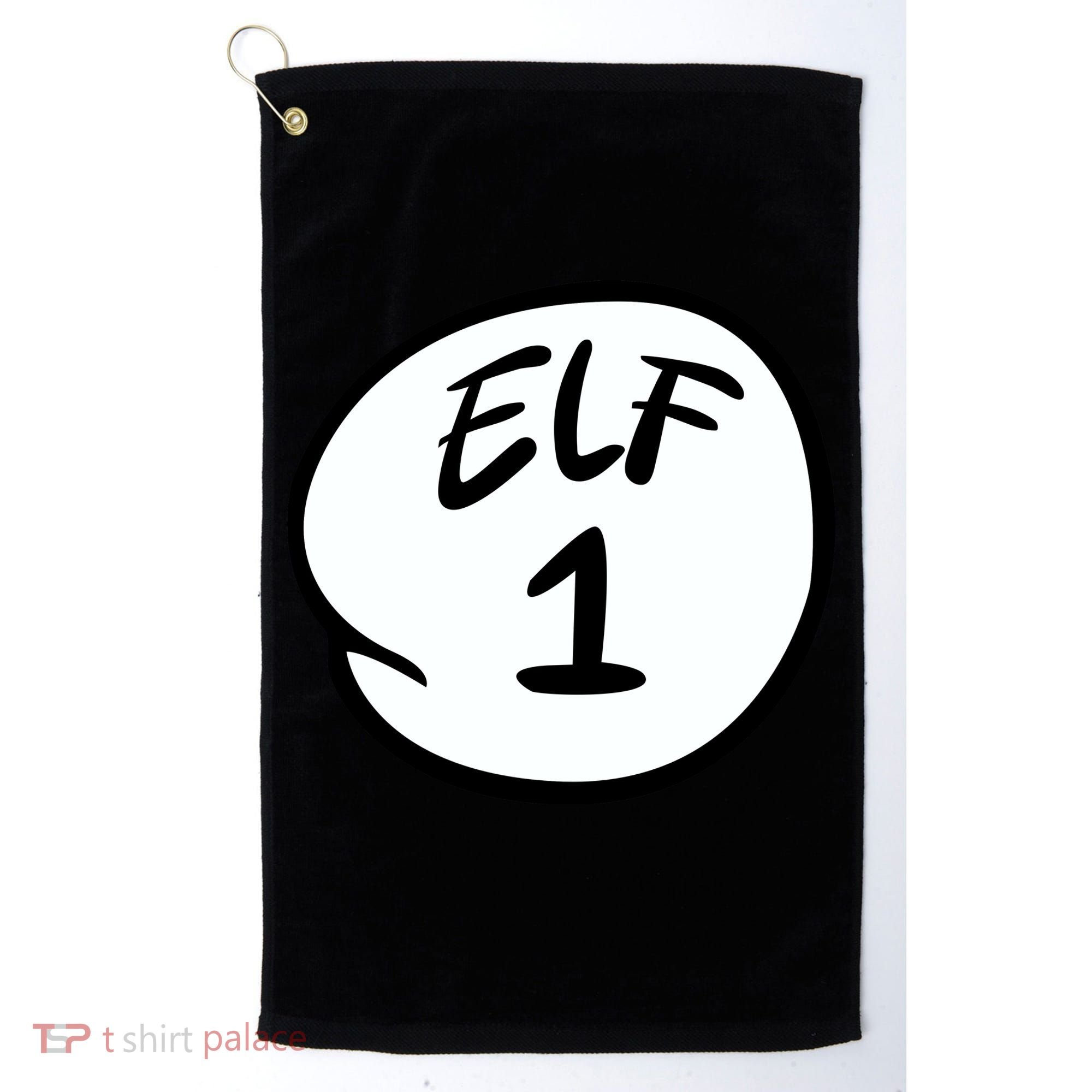 Elf 1 2 3 4 5 Custom Number Personalize Golf Towel