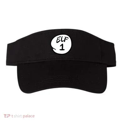 Elf 1 2 3 4 5 Custom Number Personalize Visor