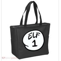 Elf 1 2 3 4 5 Custom Number Personalize Tote Bag thumb 2