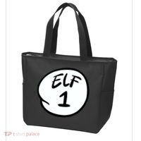 Elf 1 2 3 4 5 Custom Number Personalize Tote Bag thumb 3