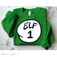 Elf 1 2 3 4 5 Custom Number Personalize Sweatshirt thumb 2