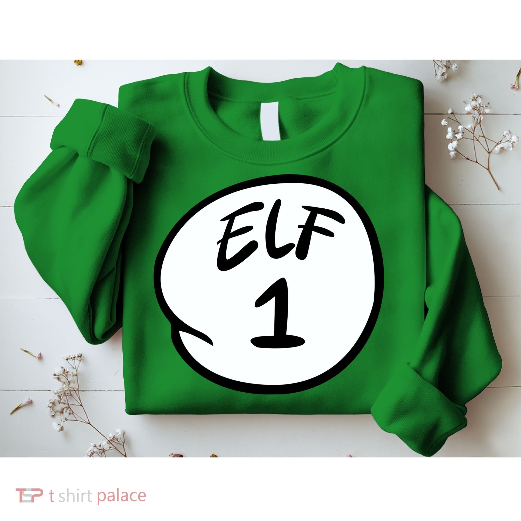 Elf 1 2 3 4 5 Custom Number Personalize Sweatshirt