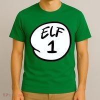 Elf 1 2 3 4 5 Custom Number Personalize T-Shirt thumb 3