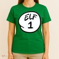 Elf 1 2 3 4 5 Custom Number Personalize T-Shirt thumb 4