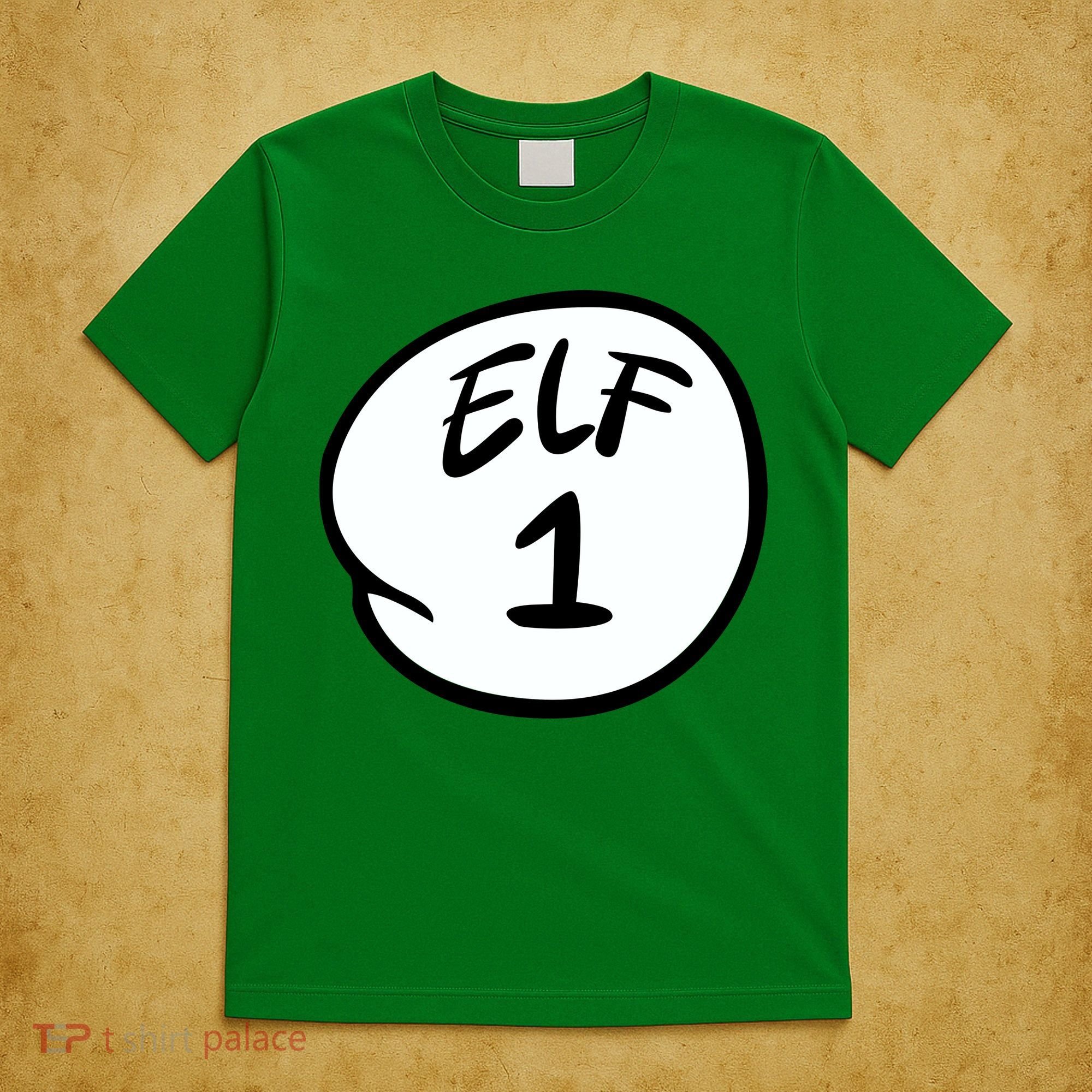 Elf 1 2 3 4 5 Custom Number Personalize T-Shirt
