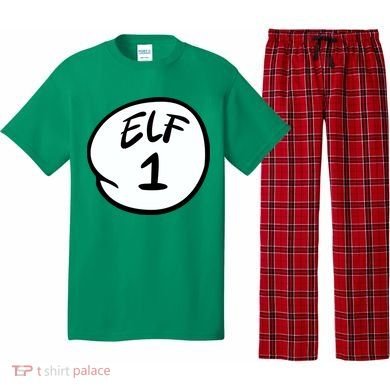 Elf 1 2 3 4 5 Custom Number Personalize Pajama Set