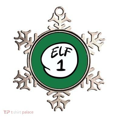 Elf 1 2 3 4 5 Custom Number Personalize Ornament