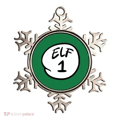 Elf 1 2 3 4 5 Custom Number Personalize Ornament