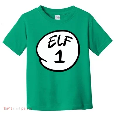 Elf 1 2 3 4 5 Custom Number Personalize Toddler T-Shirt