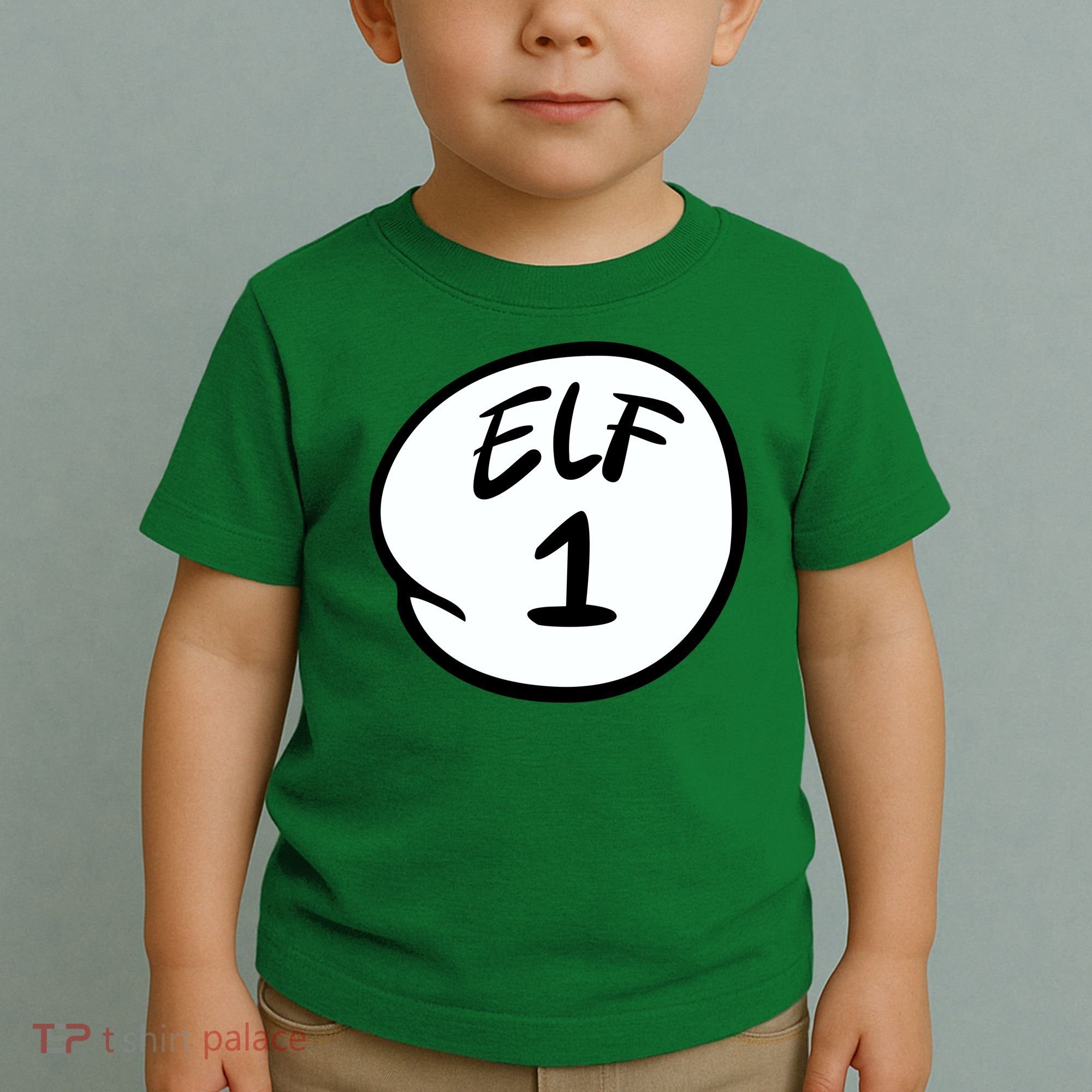 Elf 1 2 3 4 5 Custom Number Personalize Toddler T-Shirt