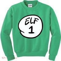 Elf 1 2 3 4 5 Custom Number Personalize Kids Sweatshirt thumb 0