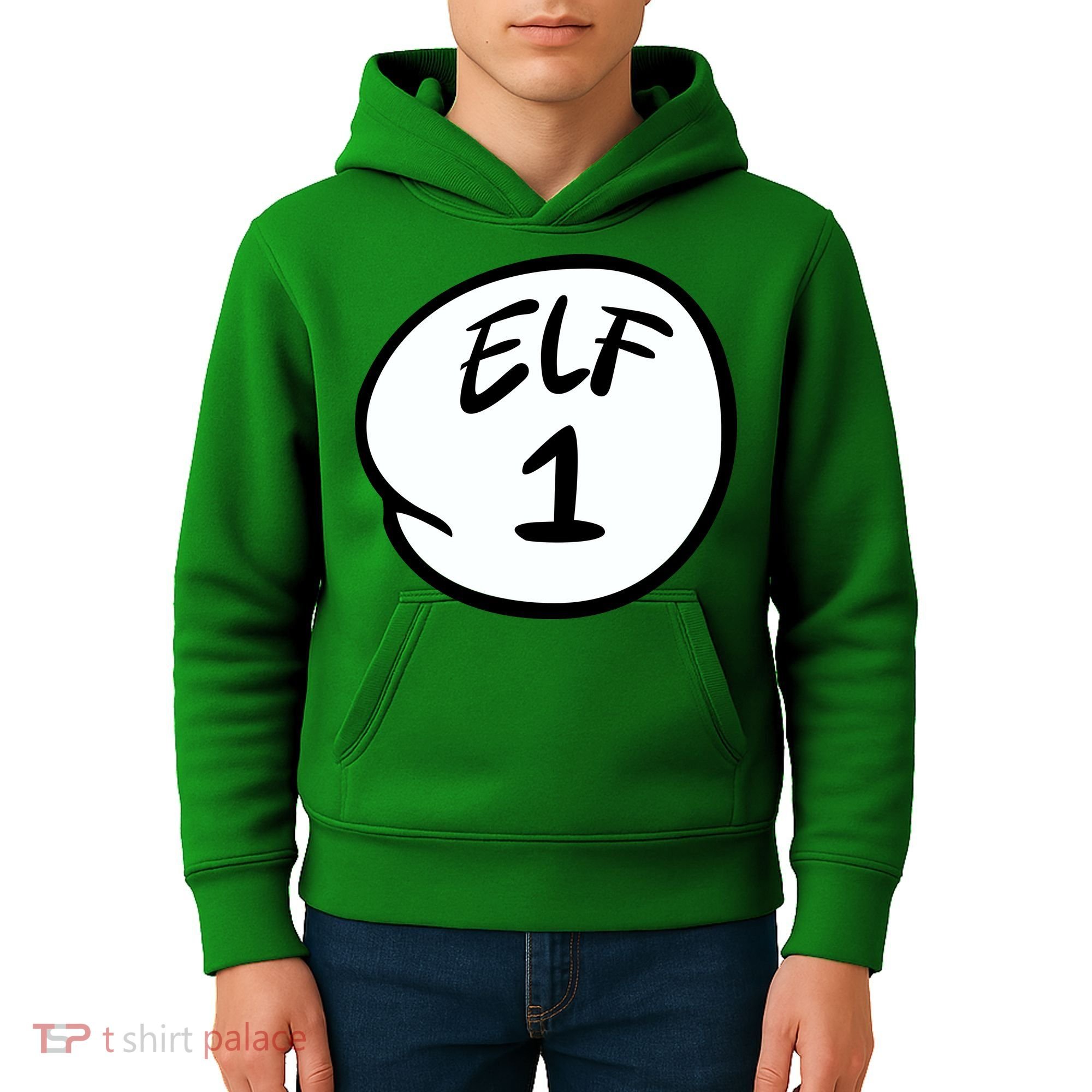 Elf 1 2 3 4 5 Custom Number Personalize Kids Hoodie