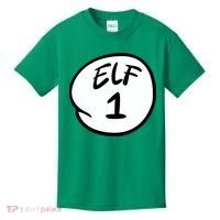 Elf 1 2 3 4 5 Custom Number Personalize Kids T-Shirt thumb 0