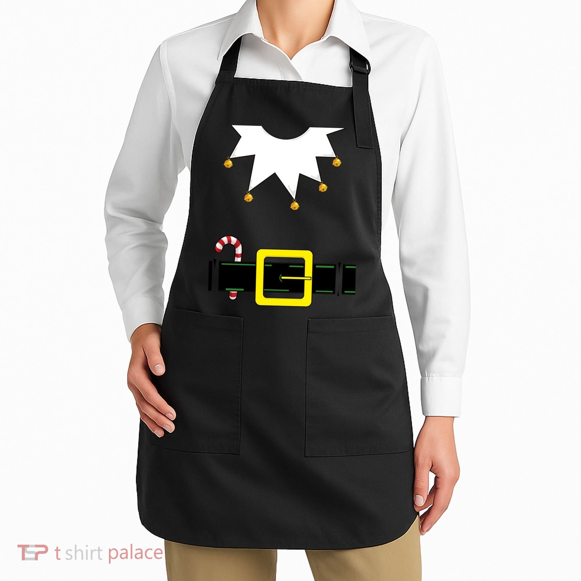 Elf Costume With Candy Cane Apron