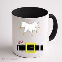 Elf Costume With Candy Cane Coffee Mug thumb 1