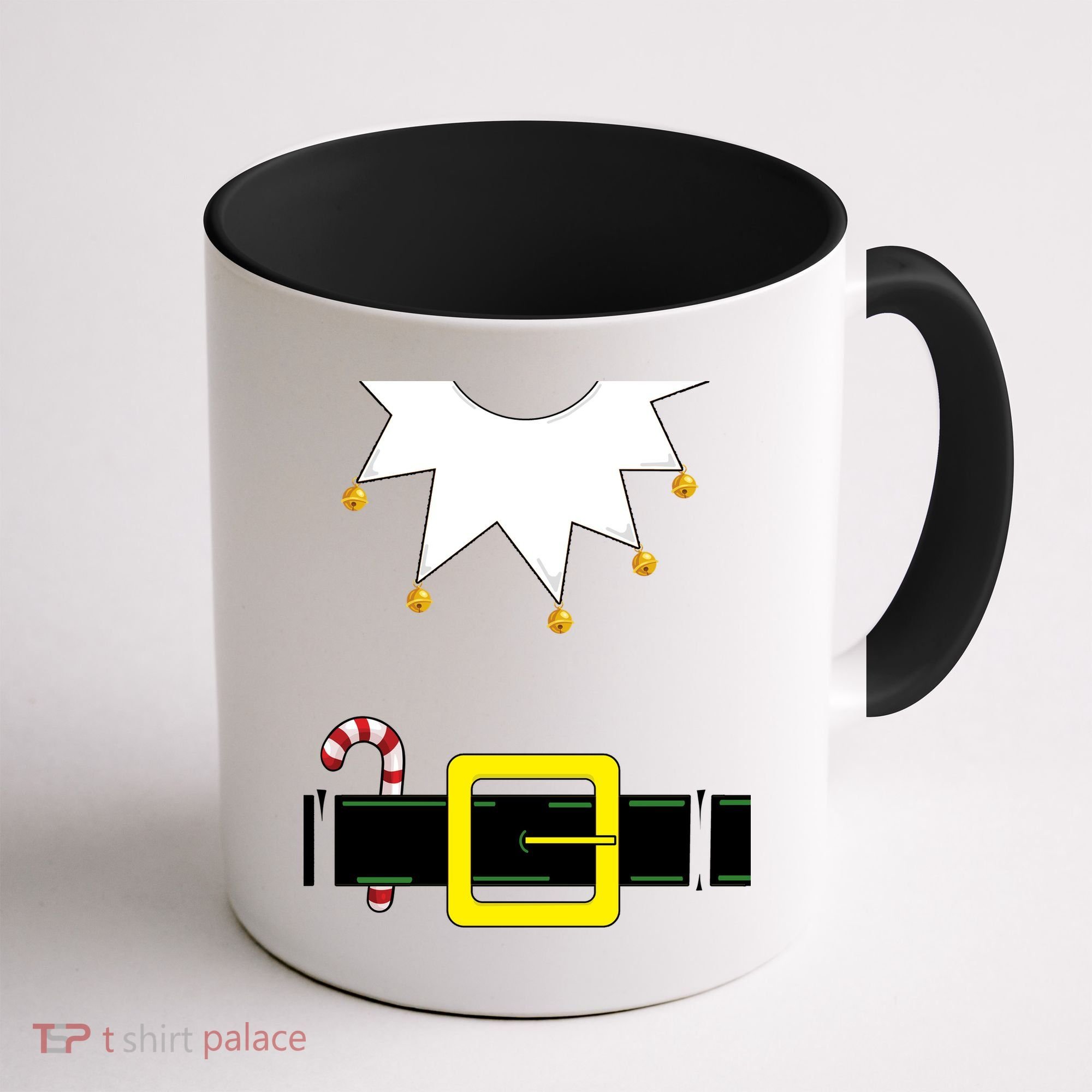 Elf Costume With Candy Cane Coffee Mug