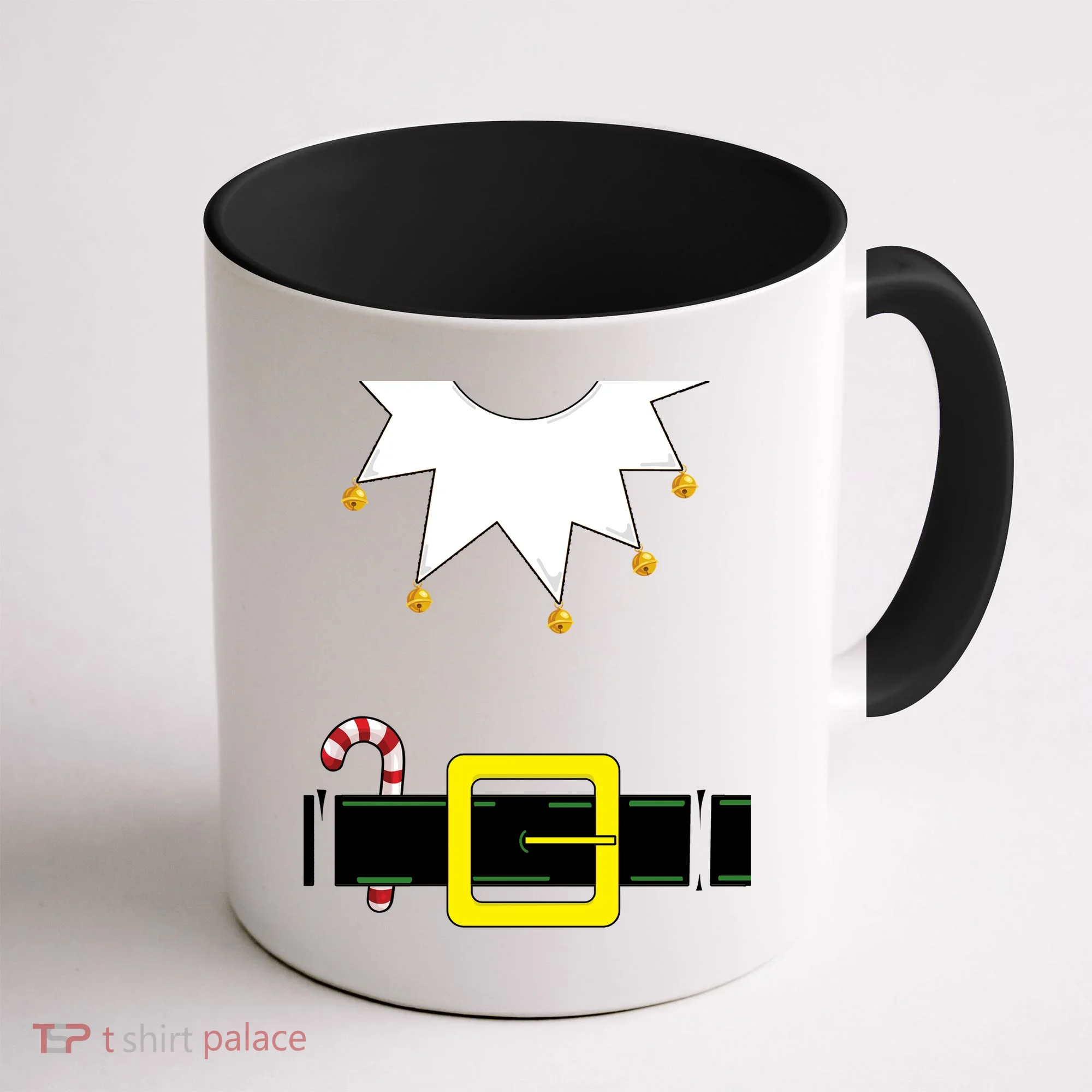 Elf Costume With Candy Cane Coffee Mug
