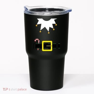 Elf Costume With Candy Cane Tumbler