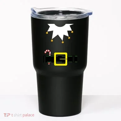 Elf Costume With Candy Cane Tumbler